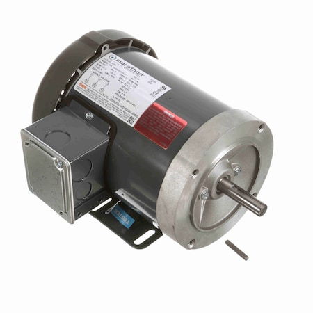 Leeson Motor 0.75 Hp General Purpose Motor, 3 Phase, 3600 Rpm, 575 V, 56C Frame, Tefc K706